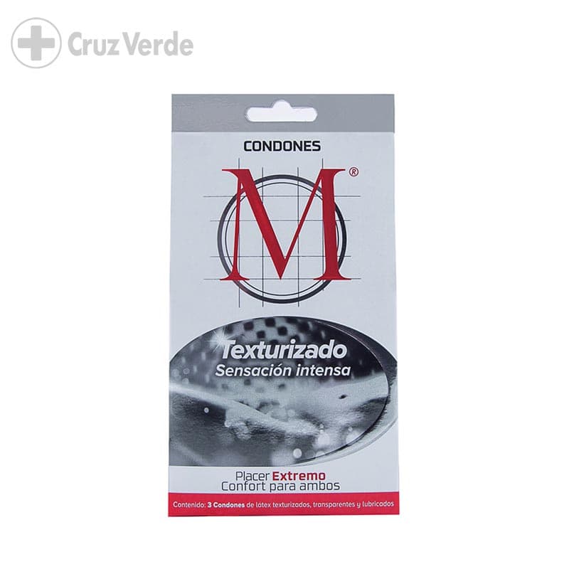 M Force Preservativo Texturizado Sensacion Intensa 3 Unidad