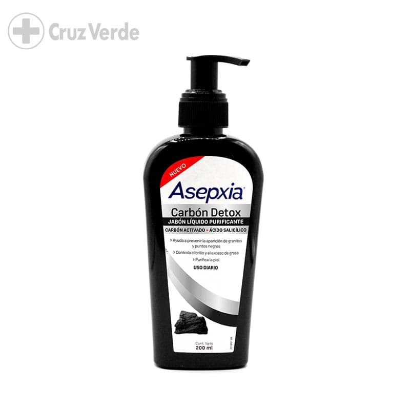 Asepxia Carbon Detox 200ml Jabon Liquido
