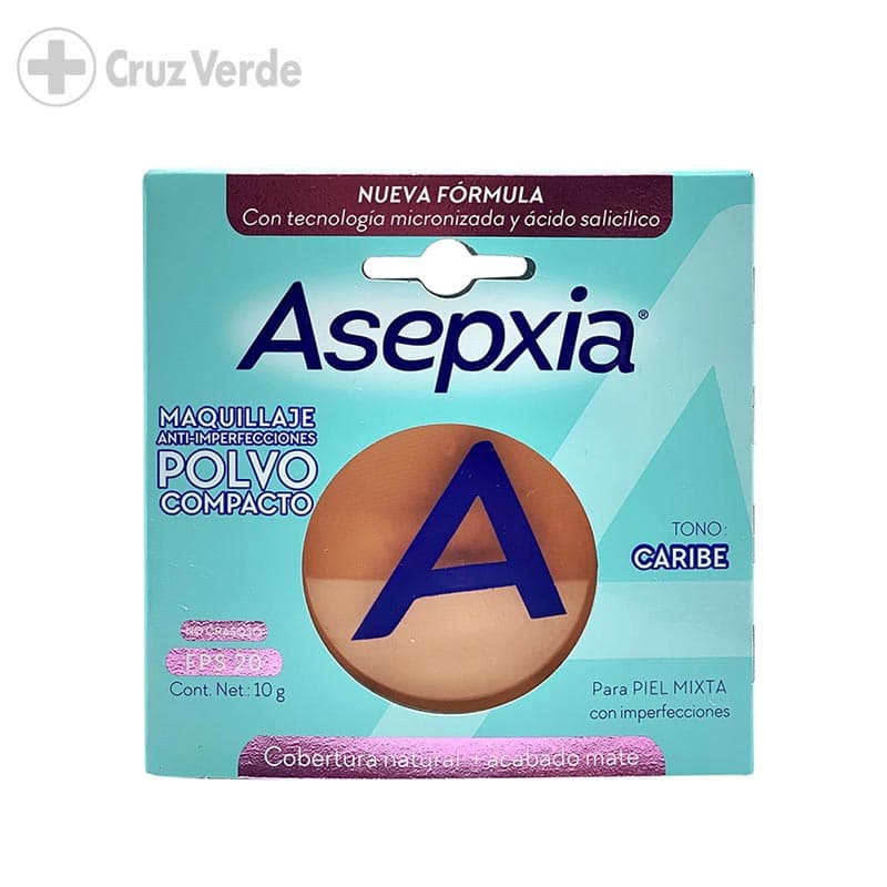 Asepxia Maquillaje Marfil 10g Polvo Compacto