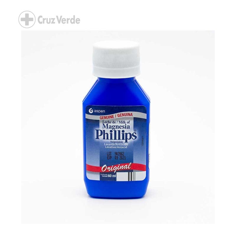 Leche De Magnesia Phillips 60ml Suspension 2 Oz