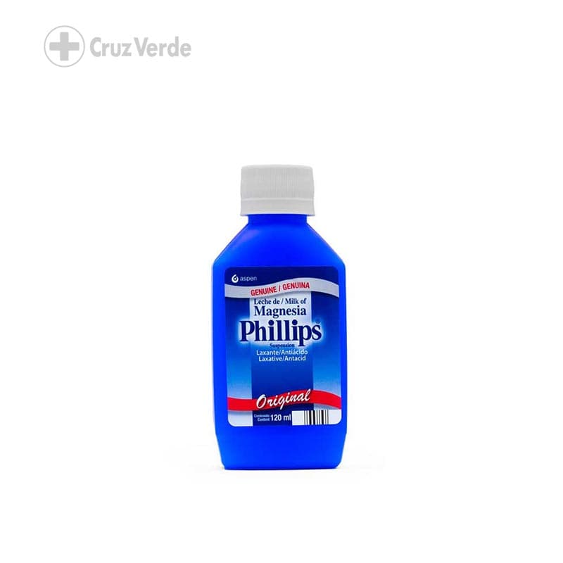 Leche De Magnesia Phillips 120ml Suspension 4 Oz