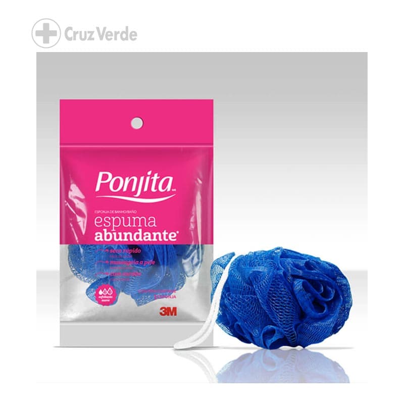 3m Ponjita Esponja De Baño Espuma Abundante 1 Unidad