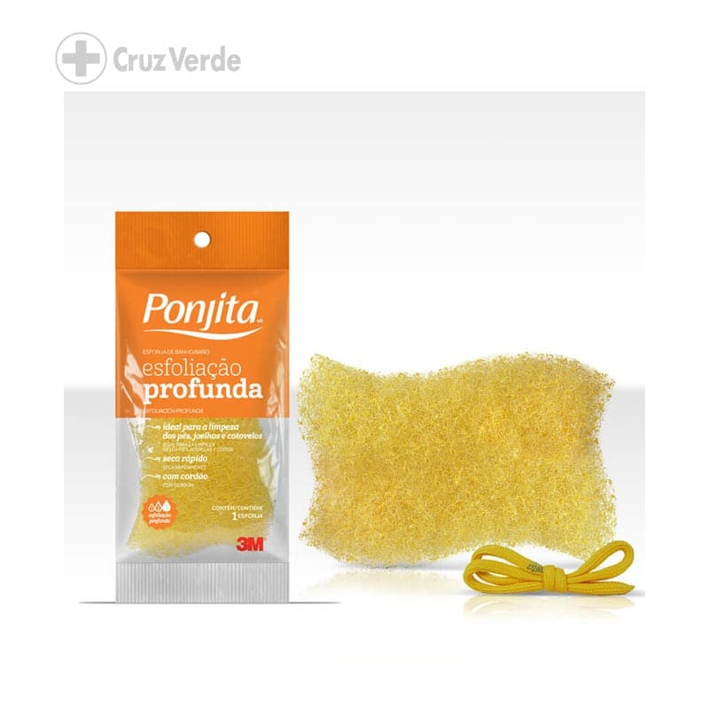 3m Ponjita Esponja De Baño Exfoliacion Profunda 1 Unidad