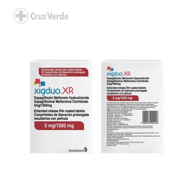 Xigduo Xr 5mg/1000mg 30 Comprimido