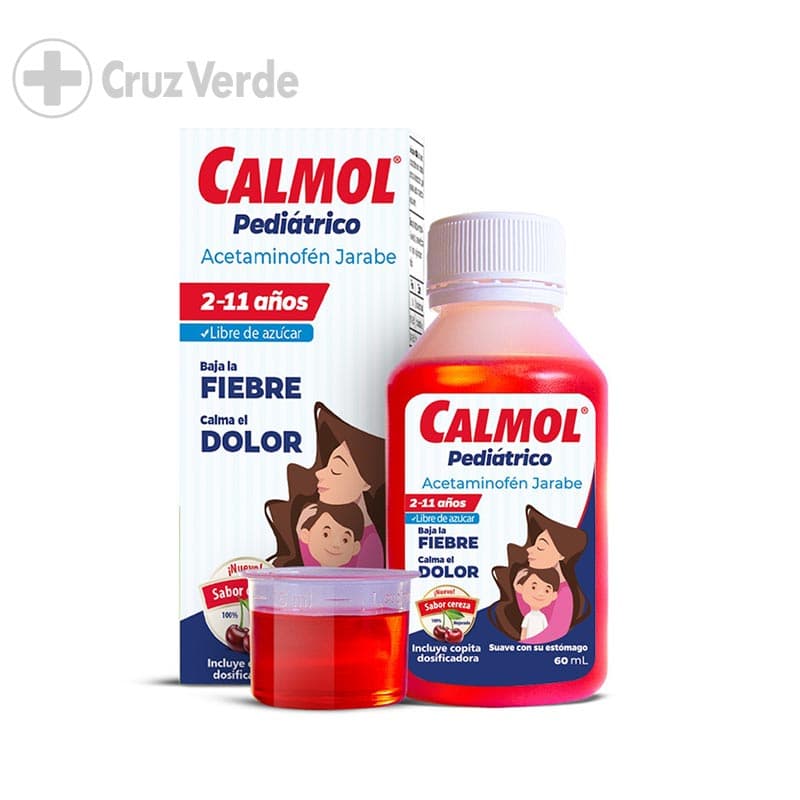 Calmol Pediatrico Cereza 120mg/5ml 60ml Jarabe