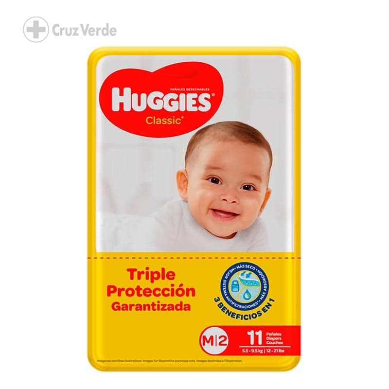 Huggies Pañal Classic 11 Unidad Talla M
