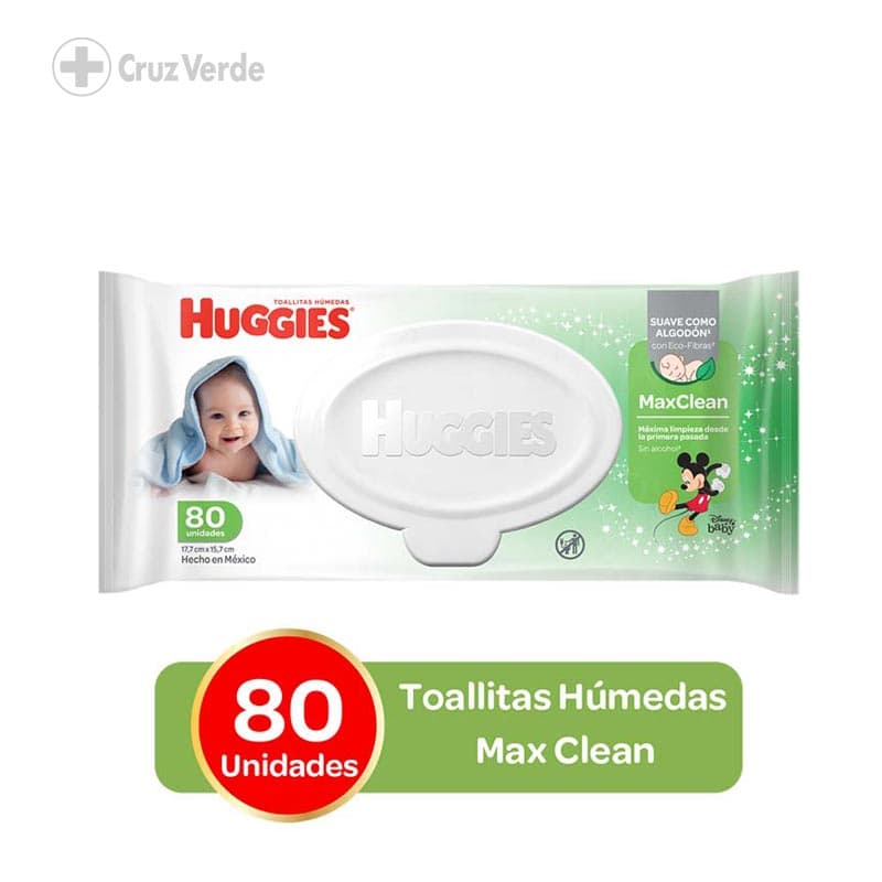 Huggies Toallas Humedas Max Clean 80 Unidad