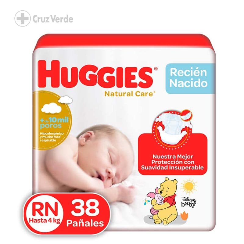 Huggies Pañal Recien Nacido Primeros 100 Dias 38 Unidad
