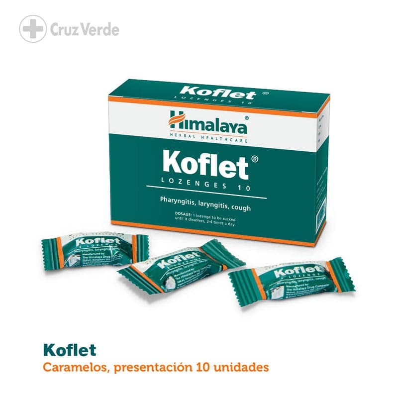 Koflet Para La Tos 10 Caramelo