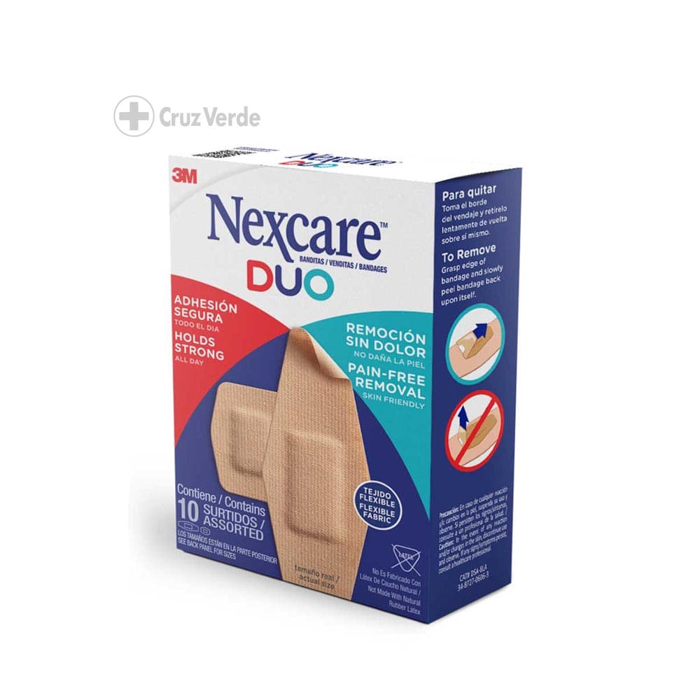 Nexcare Duo Banditas Surtidas 10 Unidad