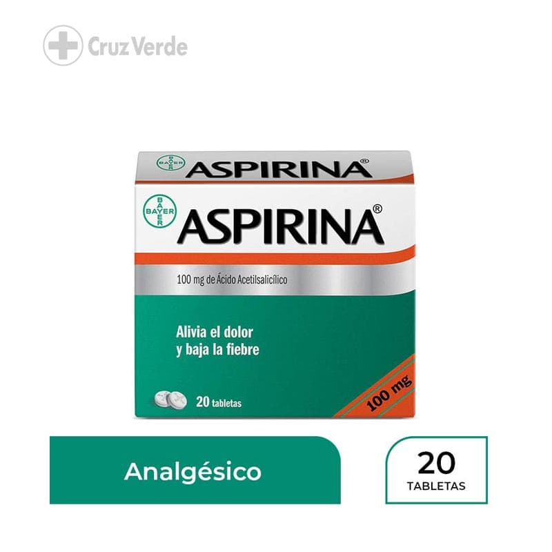 Aspirina Niños 100mg 20 Tableta Masticable