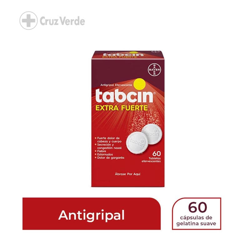 Tabcin Extra Fuerte 60 Tableta Efervescente (disp)