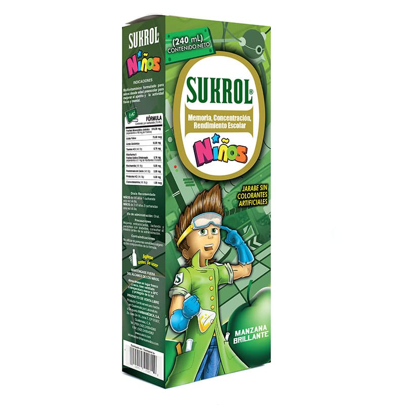 Sukrol Manzana 240ml Jarabe