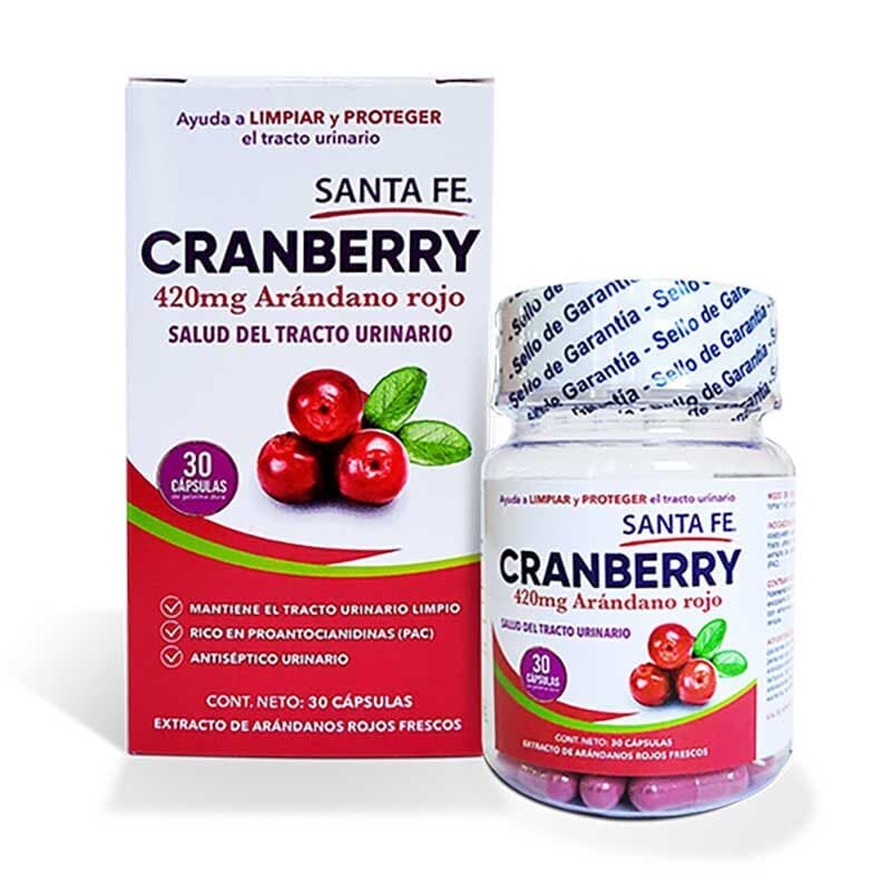 Cranberry Arandano Rojo 420mg 30 Capsula