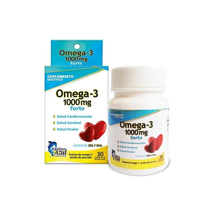 Ballena Azul Omega 3 1000mg Forte Capsulas X 30