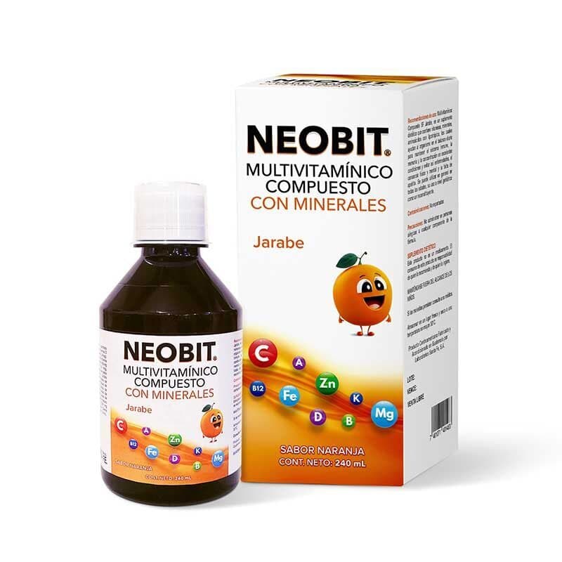 Neobit Multivitaminico Compuesto Sabor Naranja 240ml Jarabe
