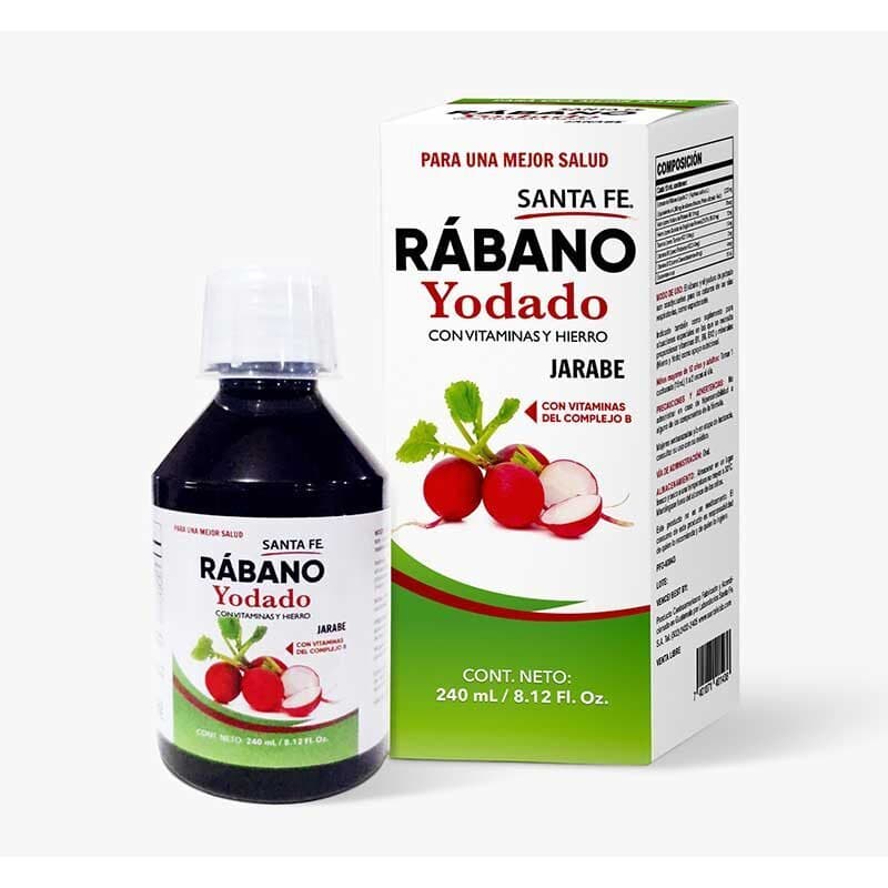 Neoradish Rabano Yodado Con Vitaminas Y Hierro 240ml Jarabe