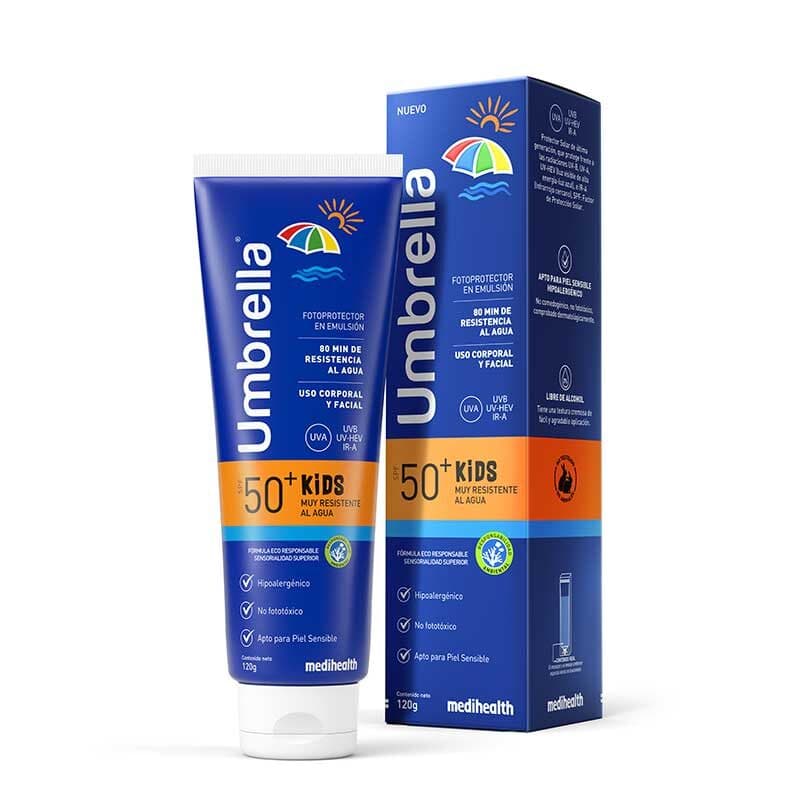 Umbrella Kids Protector Solar Muy Alta Proteccion Spf50+ 120g Crema Facial Y Corporal