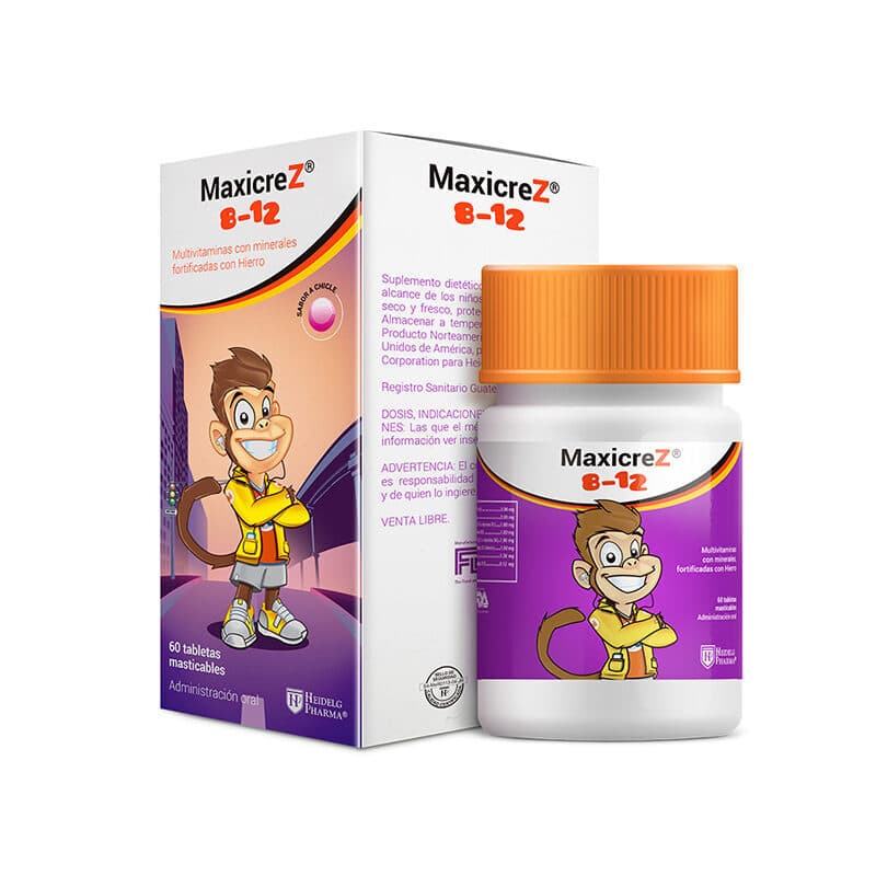 Maxicrez 8-12 Años 60 Tableta Masticable