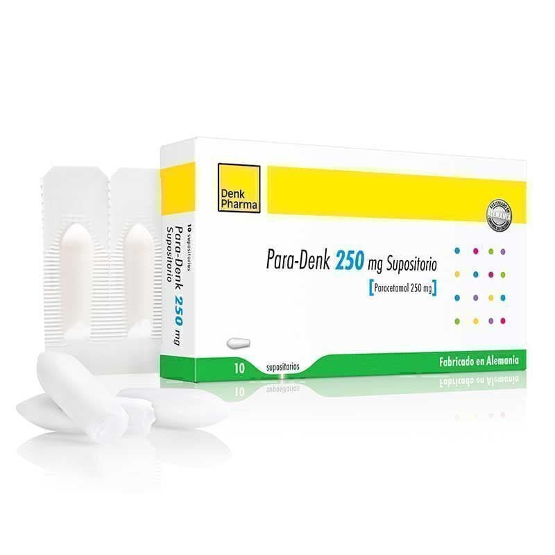 Para-denk 250mg 10 Supositorio