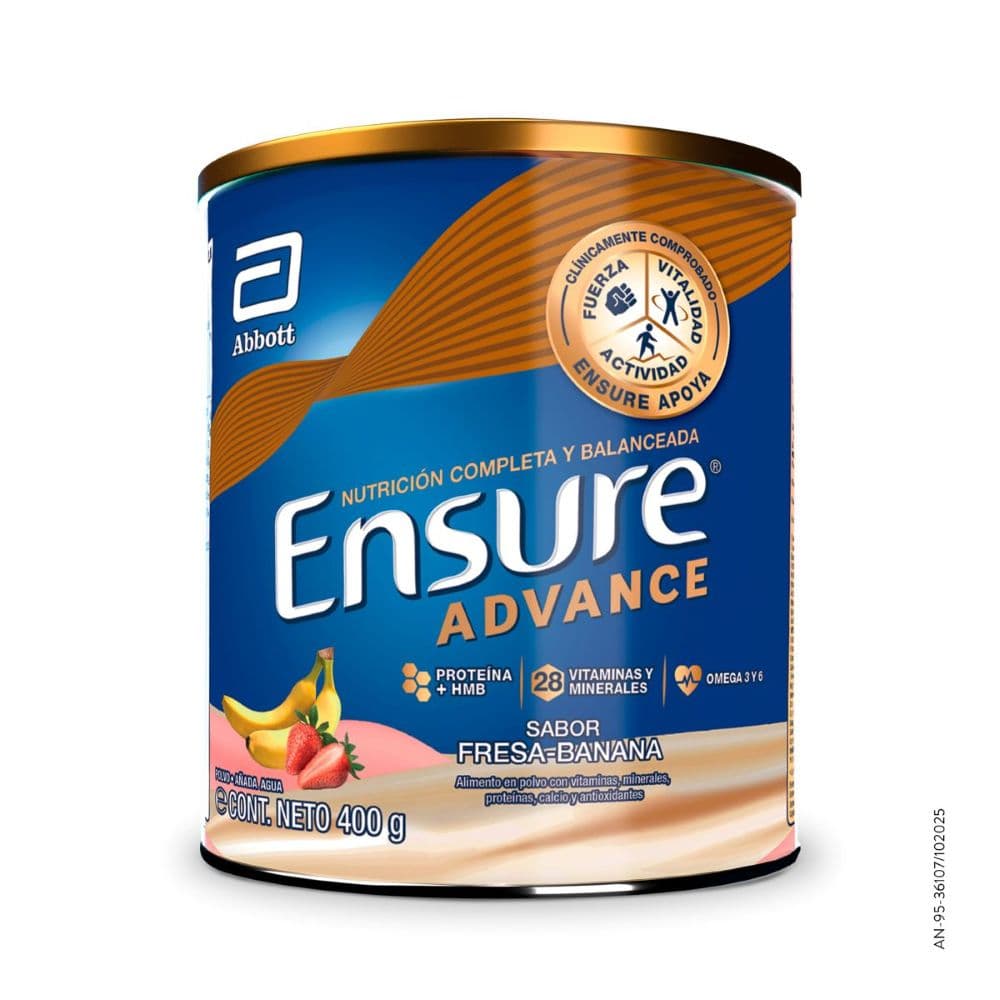 Ensure Advance Fresa Banano 400g Polvo