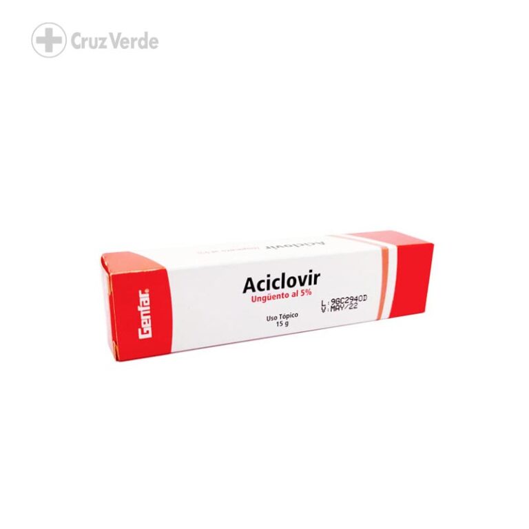 Aciclovir Gf 5 15g Ungüento Cruz Verde