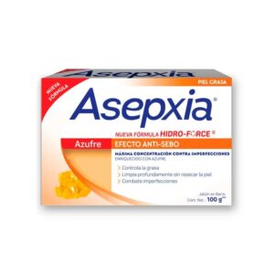 Asepxia Azufre 100g Jabon Barra