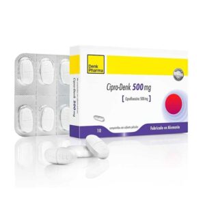 Cipro-denk 500mg 10 Comprimido