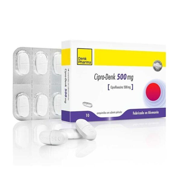 Cipro-denk 500mg 10 Comprimido