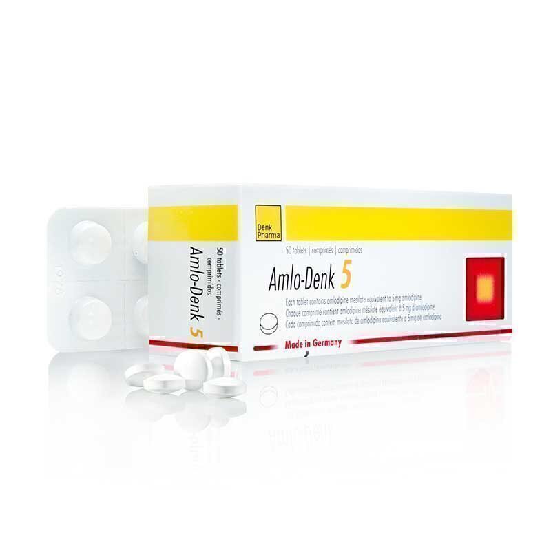 Amlo-denk 5mg 50 Comprimido