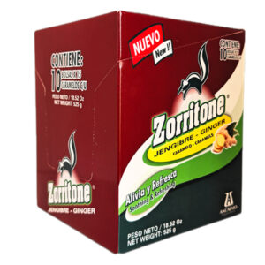 Zorritone Jengibre 150 Caramelo (disp)(10 Bolsas X 15 U)
