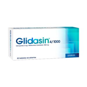 Glidasin 4mg/1000mg 30 Tabletas Recubuertas